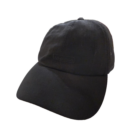 Lululemon Hat Women One Size Black Athletic Running Cap Strap back Training Golf - Picture 1 of 8